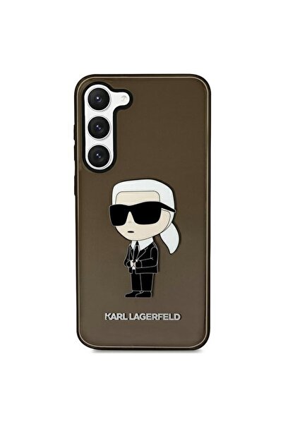 Karl Lagerfeld Твърд калъф за Samsung Galaxy S23 - кафяв