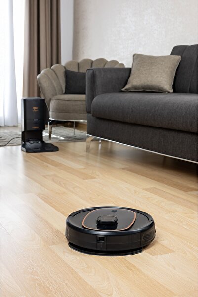 Zilan Ηλεκτρική σκούπα ρομπότ ZLN5500 Aurum με σταθμό, 600W, 3 επίπεδα ισχύος, 3200mAh, WiFi