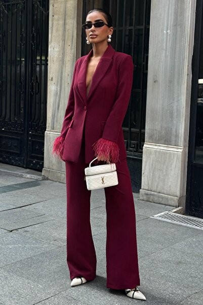 Lijuri Set dublu premium cu detaliu de pene pe mâneci 10279 R6-K-K3