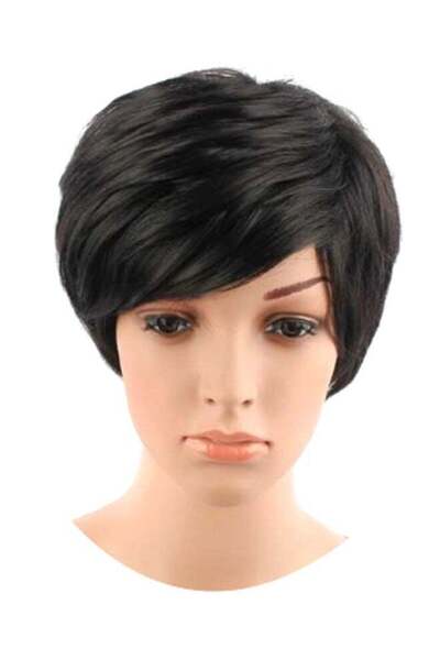Generic Short Bob Hair Wig - Black