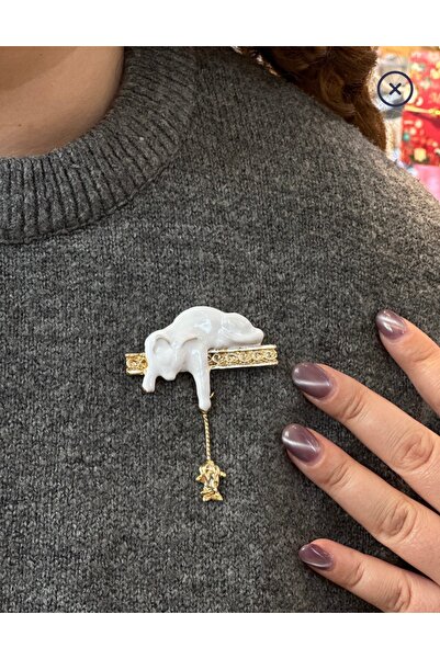 RUBYTAKI balık tutan sevimli kedi broş 6cm