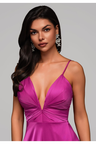 OMBRE Evening dress LA-OM-DLR177 - fuchsia