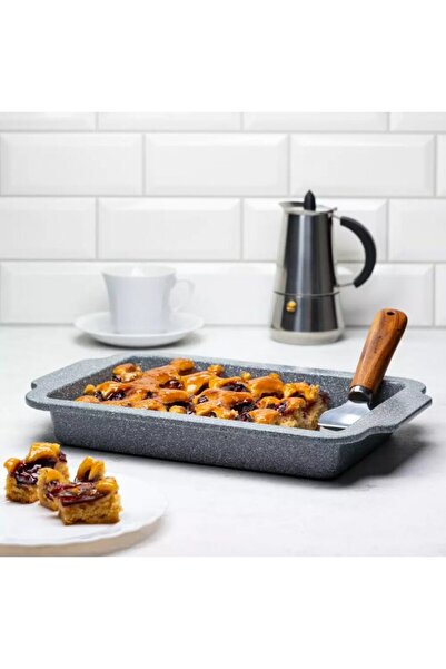 Klausberg Tava pentru copt, marmorata, antiaderenta, gri, 36,5 cm,