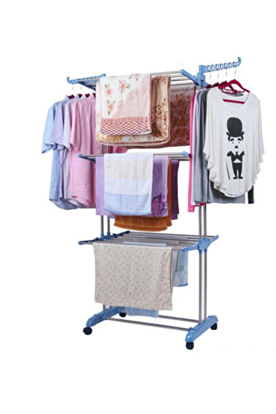 OEM Clothes dryer with 3 levels and hanger holder, dimensions 75x64x170cm