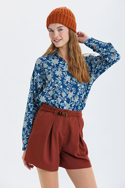 Clandestino Knitted Folded Unisex Winter Beanie Cinnamon