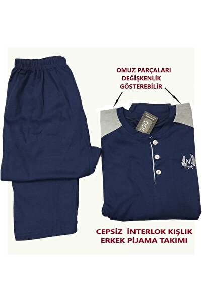 A&K ZÜMRA Combed Cotton Winter Interlock Men's Pajama Set