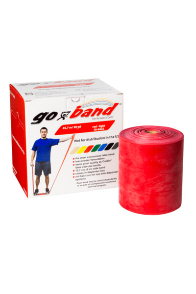 Cando Go-Band Resistance Exercise Band Red (Light) 45.7 Mt -10-6422