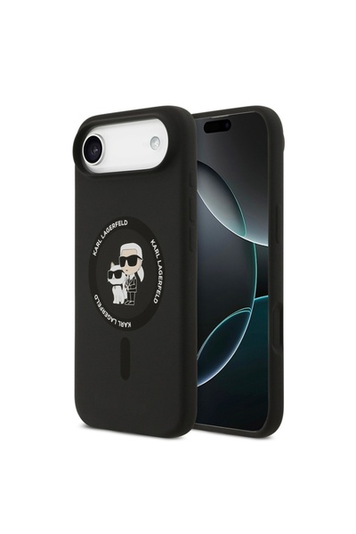 Karl Lagerfeld Θήκη για iPhone 17 Air Σιλικόνης MagSafe, Ροζ