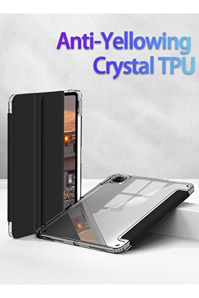 yaqeen iPad Pro M4 11-Inch 2024, iPad Pro 11 Inch M4 (5th A2836 A2837 A3006) Slim Smart Cover With Pen Slot