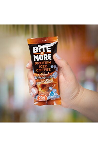 bite & more High-Protein Iced Coffee - Caramel Macchiato, 330g (10 x 33g)