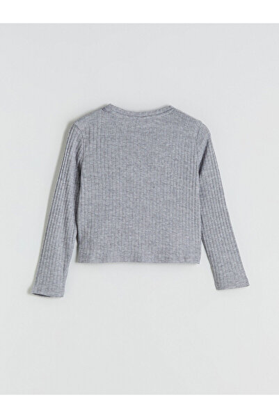 LC Waikiki Κοριτσίστικο μπλουζάκι με λαιμόκοψη με κέντημα (W5)