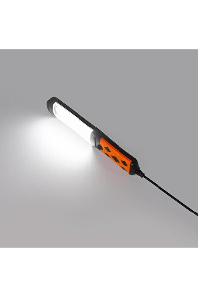Kraft LED workshop lamp, 20 W, orange,