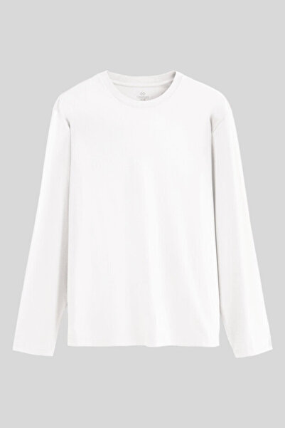 TOMMY LIFE Standard Fit Basic O Neck 3 Pack Black-White-Grey Melange Men's T-Shirt - 87997