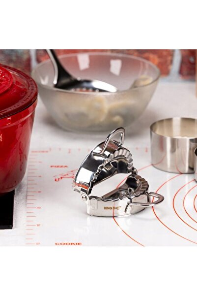 Kinghoff Stainless steel ravioli mold, filled dumplings 15x10.5x2.5 cm