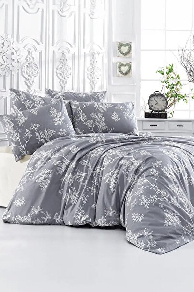 RUKİYE EV TEKSTİLLERİ طقم غطاء لحاف مزدوج منقوش (خطوبة، زفاف، هدية، يومي، سرير)