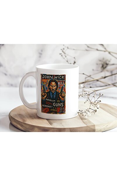 Beramussa كوب بتصميم جون ويك - شخصية فيلم، هدية خاصة لمحبي الأكشن
