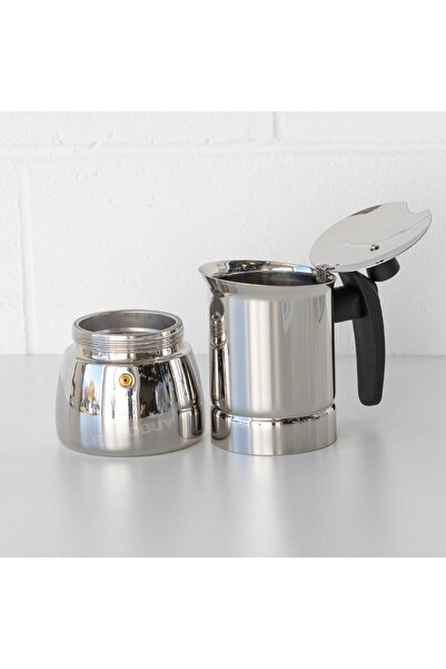 LUXURY 350ml Moka Pot, Italian Espresso Maker, Stainless Steel with High Safety Valve