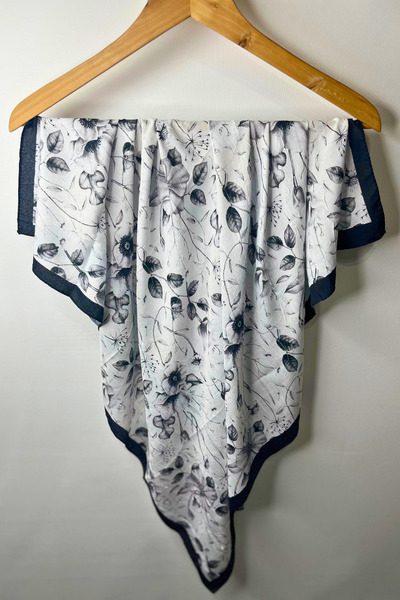 Shalcım Bambu Kraş Eşarp Yaprak Desen Leaf Serisi