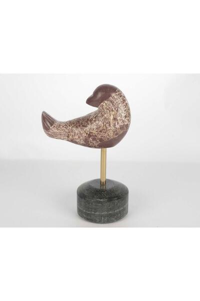 Mikasa Moor Mermer Metal Çubuk Kuş Obje 14x22cm