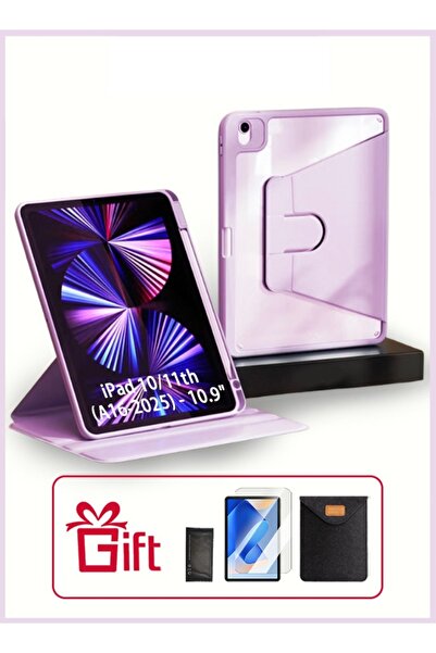 yaqeen iPad 11th Generation Case (A16 2025) And iPad 10th 10.9 Inch 360 Rotating Case With Pen Slot