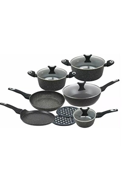 Klausberg 12-piece set, made of cast aluminum with marble coating, high-quali...
