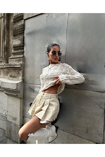 Lijuri Cailey crochet crew neck sweater 1298-25 r2-f-k3