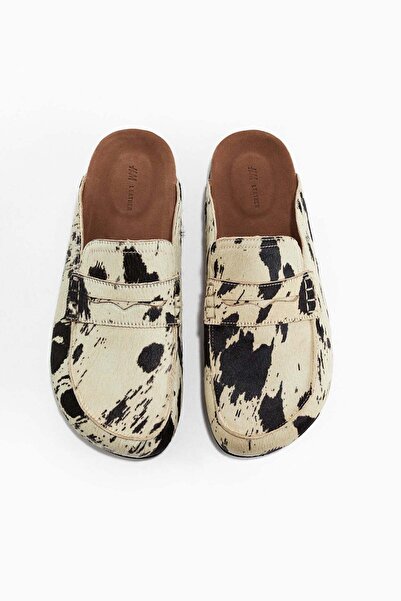 H&M Leather loafer mules