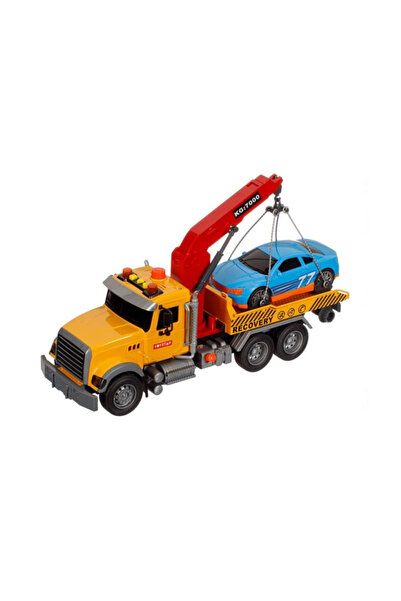 TOYSTAR Set Camion Platforma Macara cu Masina Lumina si Sunet +3 ani