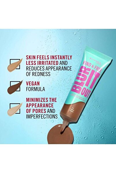 Rimmel LONDON Kind And Free Blur It Out Mattifying Skin Tint 103 True Ivory 30Ml