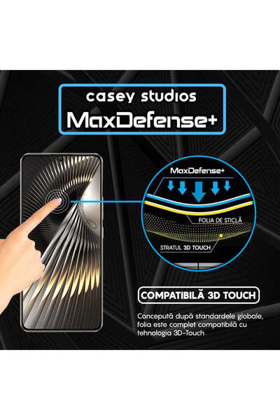 Casey Studios Xiaomi Redmi Note 13 Pro Case, Full Cover, Ultra HD, Anti Scratch, Anti Shock, Black Edges