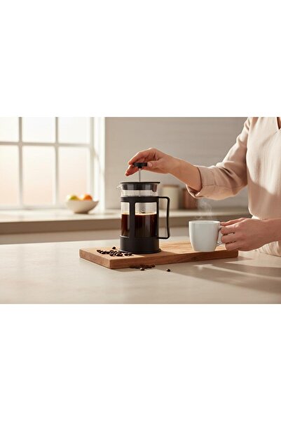 KAVEH French Herbal Tea, Coffee Press Plastic 350 ml French Press Tea Brewing Cup