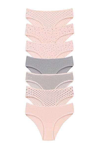 Dominant Women's Soft Color Cotton Stretch Fabric 7-Piece Panties