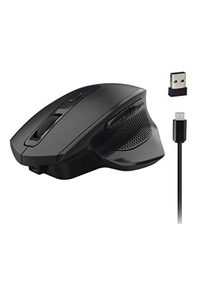 HXSJ T30 Wireless Rechargeable Optical Mouse Black