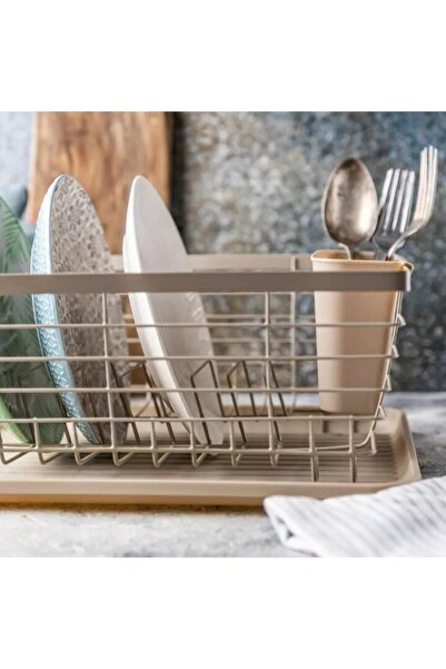 Kinghoff Dish rack, beige, 30x36x14.5 cm,