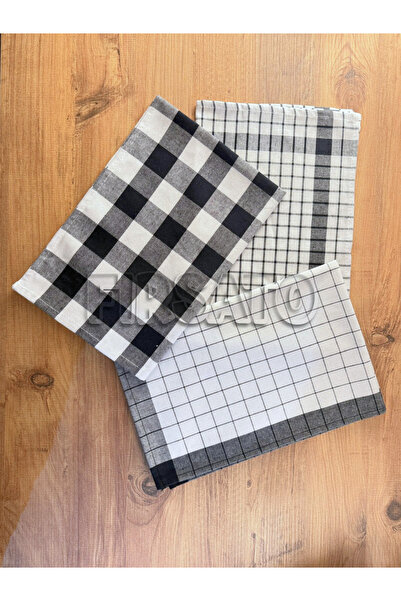TrioKare 3-Piece Kitchen Towel / Drying Cloth Set , Oekotex Certified, 45x65 cm