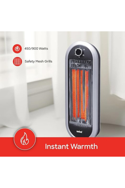 Sanford 900W Carbon Heater with Remote Control & Oscillating Function | 2 Heat Settings