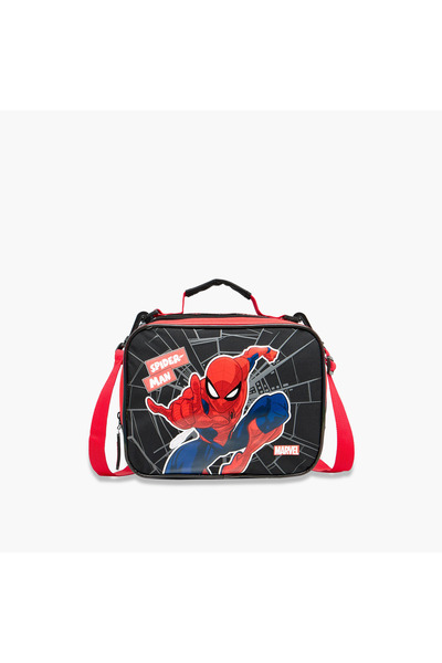 Marvel Spider-Man Print Lunch Bag with Zip Closure