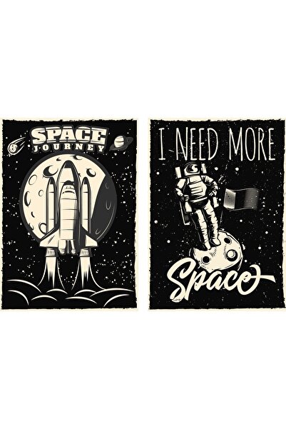 4Decor Set Pictură pe pânză - Călătorie în spațiu - 100x70 cm