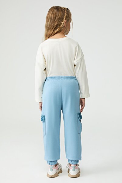 Tyess BG Store Kız Çocuk Mavi Eşofman Altı