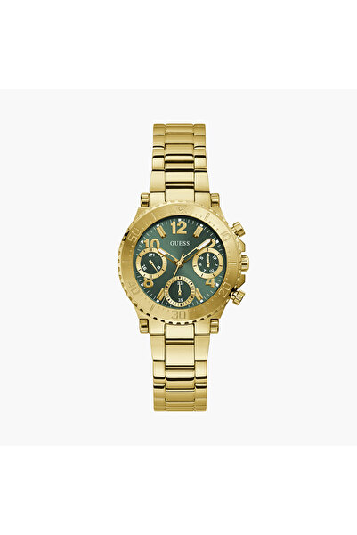 Guess Women's 36 MM Gold Chronograph Stainless Steel Watch GW0465L5