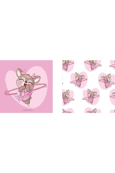 4Decor Set Pictură pe pânză - Balerina Mică - 100x50 cm
