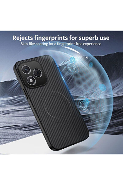 Generic Magnetic Case for Honor 400 Lite 5G, Premium Twill Texture，Fashion Shockproof Honor 400 Lite Cover