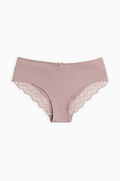 H&M 3-pack cotton and lace hipster briefs