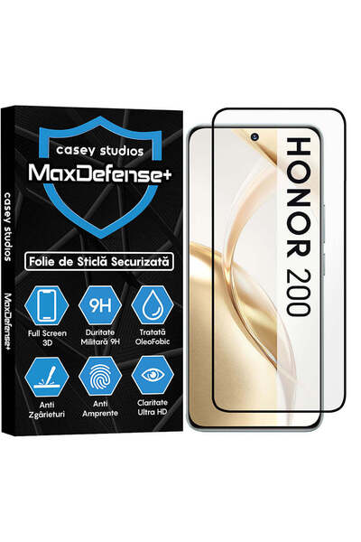 Casey Studios Folie Sticla Honor 200, Full Cover 3D, Ultra HD, Anti Zgarietur...