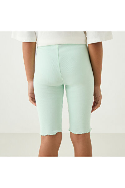 Disney Princess Print Biker Shorts with Elasticated Waistband