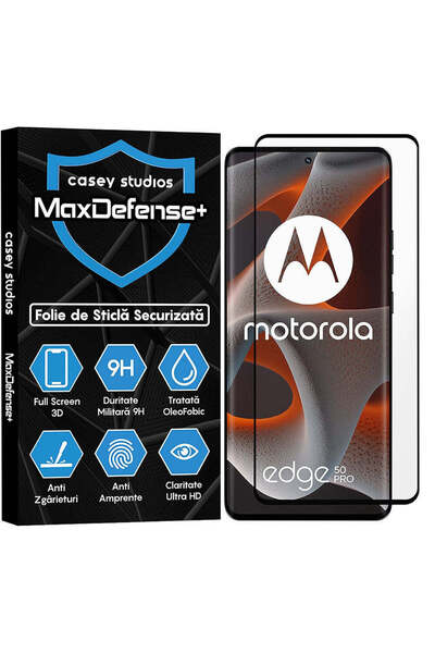 Casey Studios Folie de protecție Motorola Edge 50 Pro, Full Cover 3D, HD, Ant...
