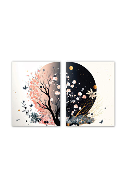 4Decor Pictură pe pânză - Ramuri înflorite - 120x80 cm