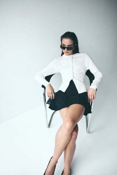 H&M Textured-knit cardigan