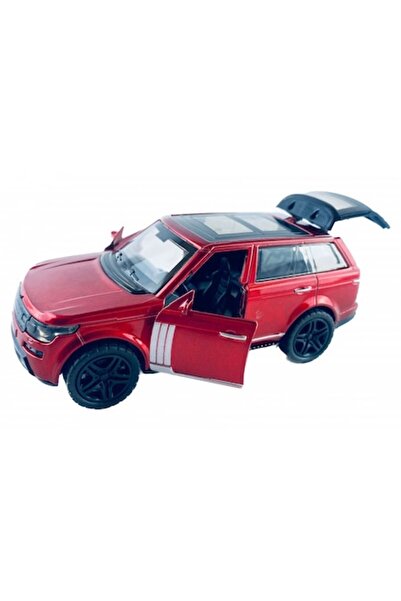 Diecast Metal Toy Car with Lights & Sounds, Opening Doors & Trunk, 11 cm, Land Rover, Burgundy