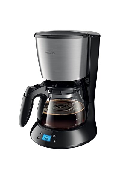 Philips Coffee maker HD7459/20, 1000 W, glass cup, LCD display, aroma twister, timer, Black